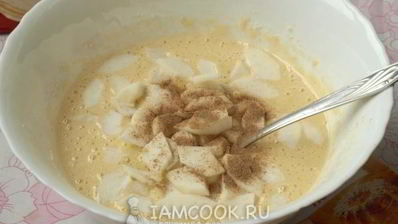 манник на молоке с яблоками