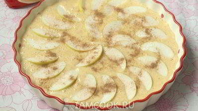 манник на молоке с яблоками