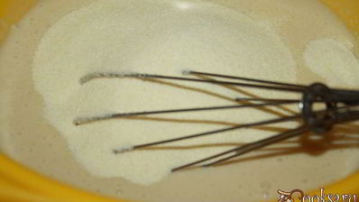 манник с халвой и сливами