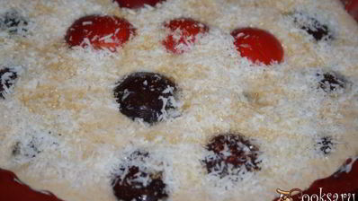 манник с халвой и сливами