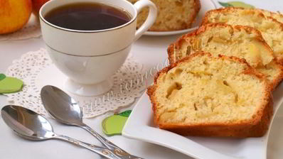 манник с яблоками на кефире