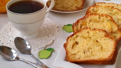 манник с яблоками на кефире