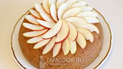 манник с яблоками в мультиварке