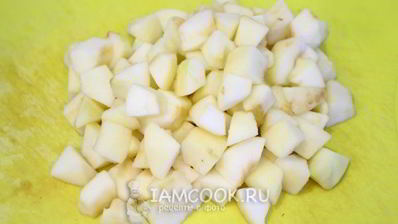 манник с яблоками в мультиварке