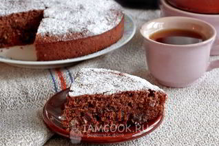 Манник шоколадный с финиками и миндалем