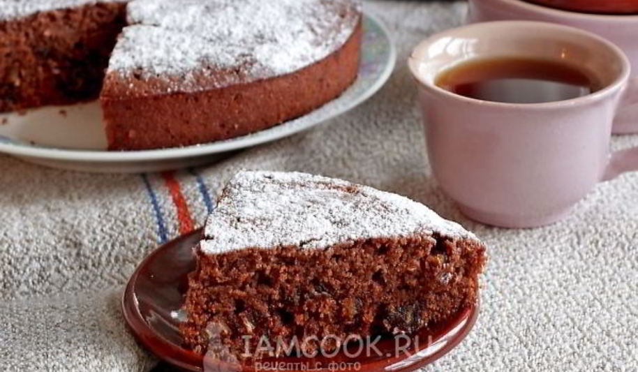 Рецепт манника шоколадного с финиками и миндалем