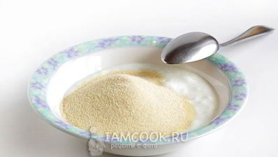 манник шоколадный с финиками и миндалем