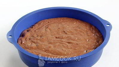 манник шоколадный с финиками и миндалем