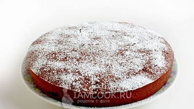 манник шоколадный с финиками и миндалем