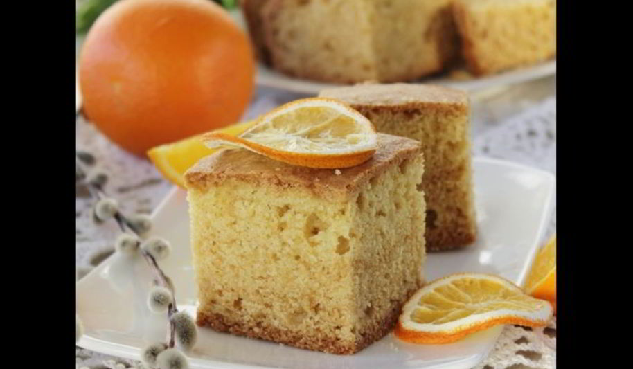 Рецепт постного апельсинового манника