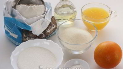 постный апельсиновый манник