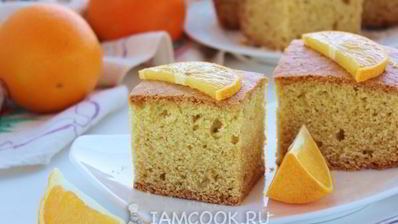 постный апельсиновый манник