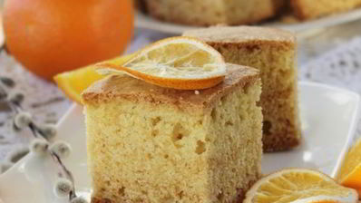 постный апельсиновый манник