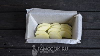 постный манник с яблоками