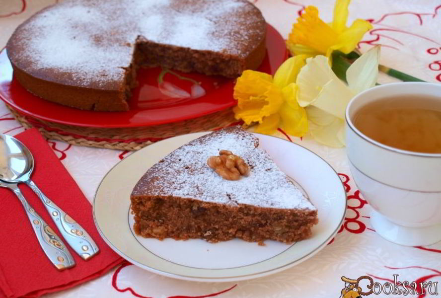 Постный медово-шоколадный манник