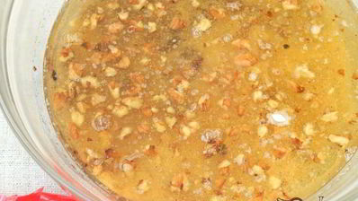 постный медово-шоколадный манник