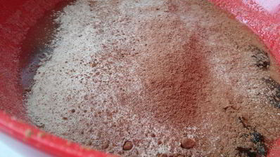 постный шоколадный манник с черносливом