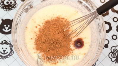 постный шоколадный манник с какао