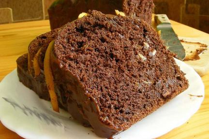 Простой шоколадный манник на кефире