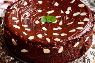 Шоколадно-банановый дрожжевой манник