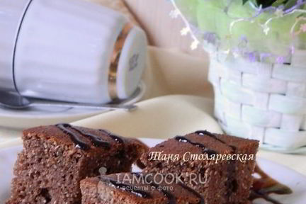 Шоколадный манник на сметане