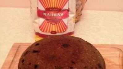 шоколадный манник с черникой и кедровым орехом