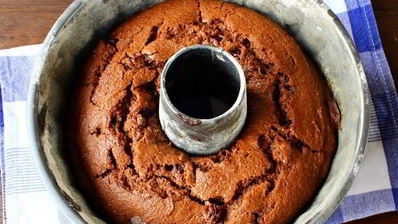 шоколадный манник с вишней