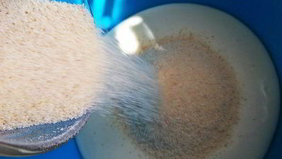 творожный манник со сгущенкой