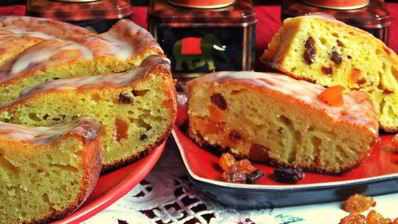 творожный манник со сгущенкой