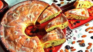 творожный манник со сгущенкой