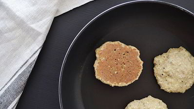 бананово-овсяные оладьи