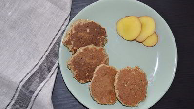 бананово-овсяные оладьи