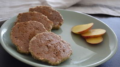 бананово-овсяные оладьи