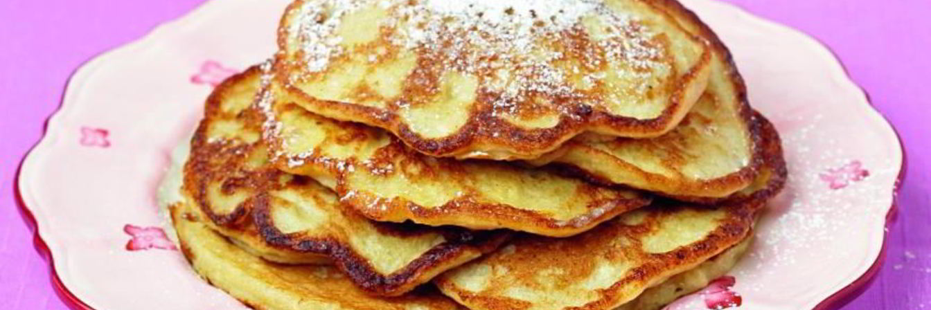 Бананово-творожные оладьи