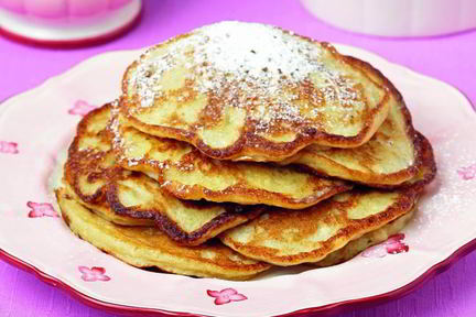 Бананово-творожные оладьи