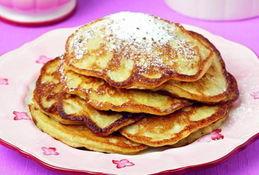 Бананово-творожные оладьи