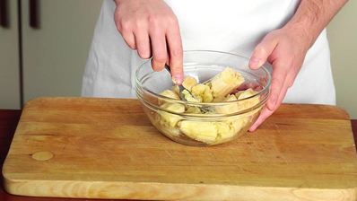 бананово-творожные оладьи