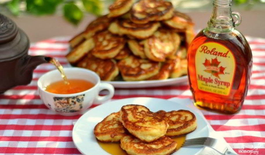 Рецепт дрожжевых оладий на молоке