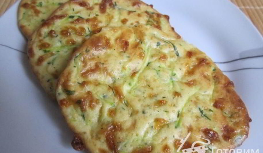 Рецепт кабачкова-сырных оладьи, запеченные в духовке