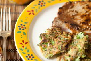 Кабачковые оладьи на гарнир