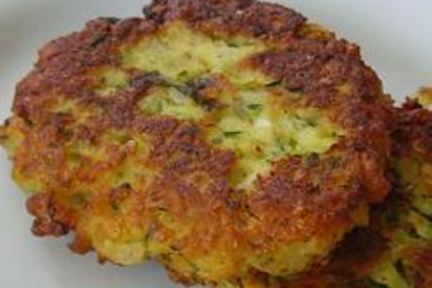 Кабачковые оладьи с сыром