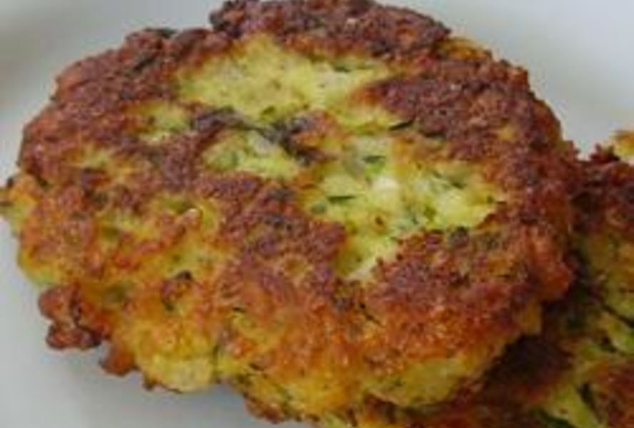 Кабачковые оладьи с сыром