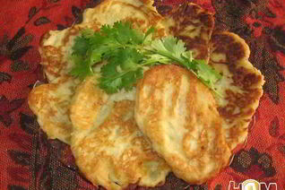 Карти — оладьи из лука-порея