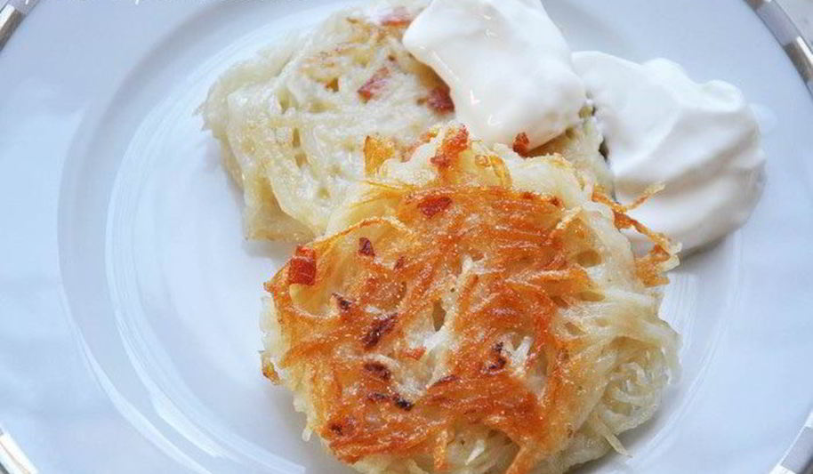 Рецепт картофельных оладий с беконом