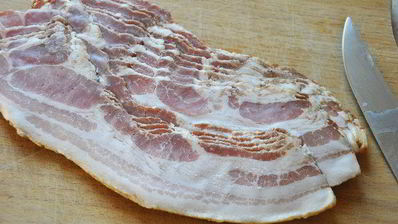 картофельные оладьи с беконом