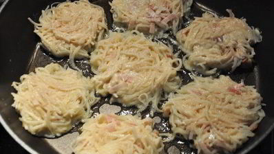 картофельные оладьи с беконом