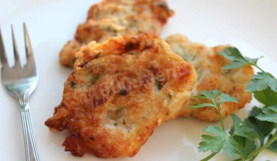 Рецепт хрустящих оладий с креветками