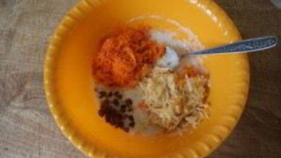 морковно-яблочные оладьи