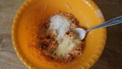 морковно-яблочные оладьи