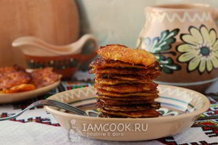 Морковные оладьи с манкой